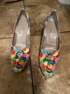 Vintage colorful mini heels 8